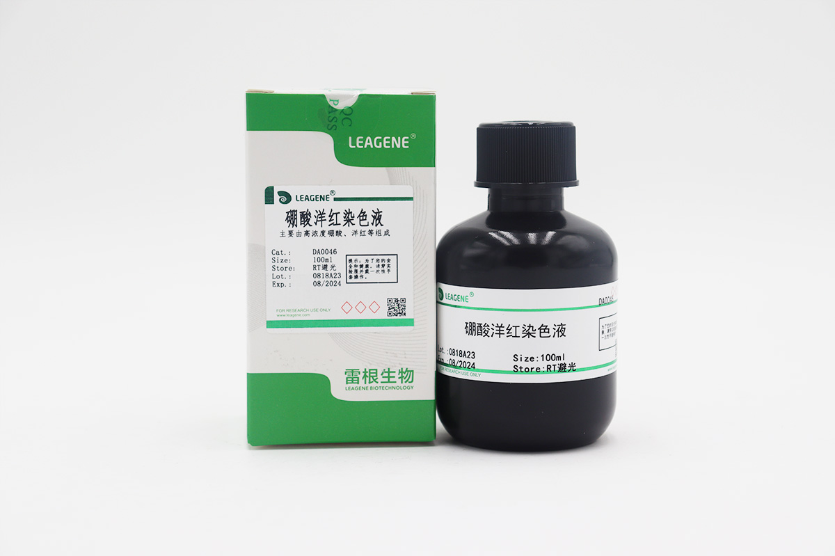硼酸洋紅染色液