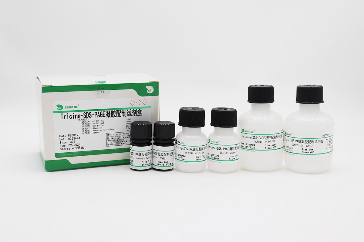 Tricine-SDS-PAGE凝膠配制試劑盒